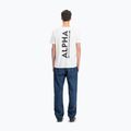 Alpha Industries Herren-T-Shirt Backprint weiß 3