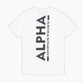 Alpha Industries Herren-T-Shirt Backprint weiß 9