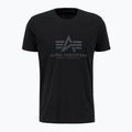 Alpha Industries Herren Basic Regenbogen Reflektierendes T-Shirt schwarz 3