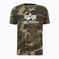 Alpha Industries Herren Basic Camo olivfarbenes Tarn-T-Shirt