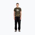 Herren Alpha Industries Basic Camo oliv getarntes Poloshirt 2