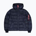 Herren Alpha Industries Kapuzenpuffer Faux Down Jacke rep.blue 5
