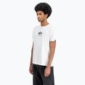 Alpha Industries Herren Basic Mid Logo T-shirt weiß 4