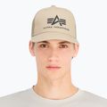 Herren Alpha Industries Basic Trucker Sand Baseballkappe 3