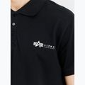 Herren Alpha Industries Basic Polo Small Logo T-Shirt schwarz 5