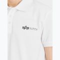 Herren Alpha Industries Basic Polo Kleines Logo T-shirt weiß 5