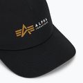 Herren Alpha Industries Label Trucker Baseballmütze schwarz 3