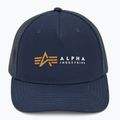 Herren Alpha Industries Label Trucker Baseballmütze rep.blau 2