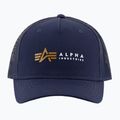 Herren Alpha Industries Label Trucker Baseballmütze rep.blau