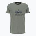 Alpha Industries Herren Basic Regenbogen Reflektierende Vintage grünes T-shirt 2