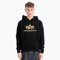 Herren Alpha Industries Basic Carbon Hoody schwarz/gold Sweatshirt