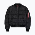 Herren Steppjacke Alpha Industries MA-1 Logo Puffer Bomber black 7