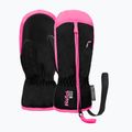 Kinder Skihandschuhe Reusch Ben Mitten black/ knockout pink