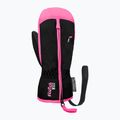 Kinder Skihandschuhe Reusch Ben Mitten black/ knockout pink 2