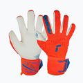 Reusch Attrakt Gold X Freegel Torwarthandschuh hyper orange/elektrisch blau