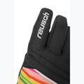 Skihandschuhe Kinder Reusch Alan Junior black/multicolour lines 4