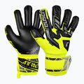 Torwarthandschuhe Kinder Reusch Attrakt Freegel Silver Junior safety yellow/silver/black
