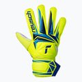 Kinder-Torwarthandschuhe Reusch Attrakt Solid Junior safety yellow/blue 2
