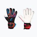 Torwarthandschuhe Reusch Attrakt Advance black/aqua blue/shocking orange
