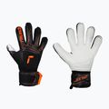 Kinder-Torwarthandschuhe Reusch Attrakt Advance Finger Support Junior black/shocking orange