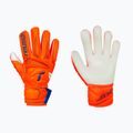 Kinder-Torwarthandschuhe Reusch Attrakt Solid Finger Support Junior shocking orange/blue