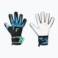 Kinder-Torwarthandschuhe Reusch Attrakt RE:GRIP NC Junior black/ocean light