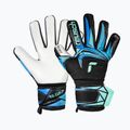 Kinder-Torwarthandschuhe Reusch Attrakt RE:GRIP NC Junior black/ocean light 2