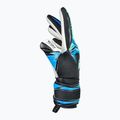 Kinder-Torwarthandschuhe Reusch Attrakt RE:GRIP NC Junior black/ocean light 5
