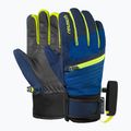 Kinder Skihandschuhe Reusch Leo R-Tex XT black/imperial blue/safety yellow