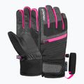 Kinder Skihandschuhe Reusch Leo R-Tex XT black/black melange/pink glo