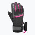 Kinder Skihandschuhe Reusch Leo R-Tex XT black/black melange/pink glo 2