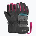 Kinder Skihandschuhe Reusch Rocket GORE-TEX black/black melange/pink glo