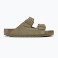 Slides Schlappen  BIRKENSTOCK Arizona Suede Regular faded khaki 2