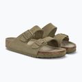 Slides Schlappen  BIRKENSTOCK Arizona Suede Regular faded khaki 4