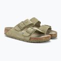 Slides Schlappen  BIRKENSTOCK Arizona Suede Narrow faded khaki 4