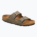 BIRKENSTOCK Arizona SFB LEOI Schmal verblichene khakifarbene Flip-Flops 8