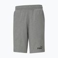 Herren PUMA Ess Jersey Shorts mittelgrau heather