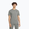 Herren PUMA Ess Small Logo Tee mittelgrau heather/mittelgrau heather/cat t-shirt