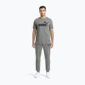 Herren PUMA Ess Logo Tee mittelgrau heather T-shirt 2