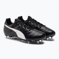 PUMA King Platinum 21 MXSG Herren Fußballschuhe schwarz und weiß 106545 01 4