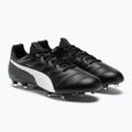 PUMA King Platinum 21 FG/AG Herren Fußballschuhe schwarz/weiß 106478 01 4