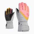 Skihandschuhe Kinder ZIENER Loriko AS grau-rosa 81993 6