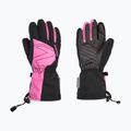 ZIENER Laval AS AW vblack fuchsia pink Kinder-Skihandschuh