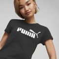 PUMA ESS+ Metallic Logo Tee für Damen puma schwarz/silber metallic 5