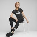 PUMA ESS+ Metallic Logo Tee für Damen puma schwarz/silber metallic 7