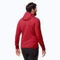 Herren Jack Wolfskin Baiselberg Hooded FZ Fleece-Sweatshirt rot glow 2