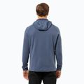 Men's Jack Wolfskin Kolbenberg Hooded Fz Abendhimmel Fleece-Sweatshirt 2