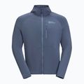 Men's Jack Wolfskin Kolbenberg Hooded Fz Abendhimmel Fleece-Sweatshirt 6