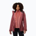 Jack Wolfskin Damen Rotwand 3In1 Fleece-Sweatshirt rot ocker 2