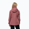 Jack Wolfskin Stormy Point 2L Damen Regenjacke rot ocker 2